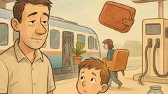 Povestire scurtă: Am întrebat de ce luăm trenul, iar tata a oftat