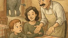 Banc: Un copil, la restaurant, întreabă...