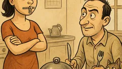 Banc: Soția supărată îl ia la rost