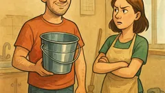 Banc: Soția: Cumpără ceva pentru casă!