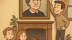 Banc: Soacra: De ce-s pe șemineu?