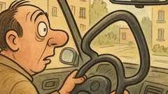 Banc: De ce e volanul strâmb?