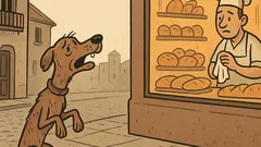 Banc: Cum latră un câine sărac?