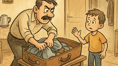 Banc: — Tată, tu crezi în fantome?