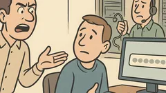 Banc: Clientul sună la administratorul de rețea...