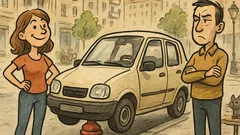 Banc: Dragule, îți place cum am parcat?