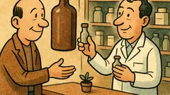 Banc: Un chelios intră la farmacie...